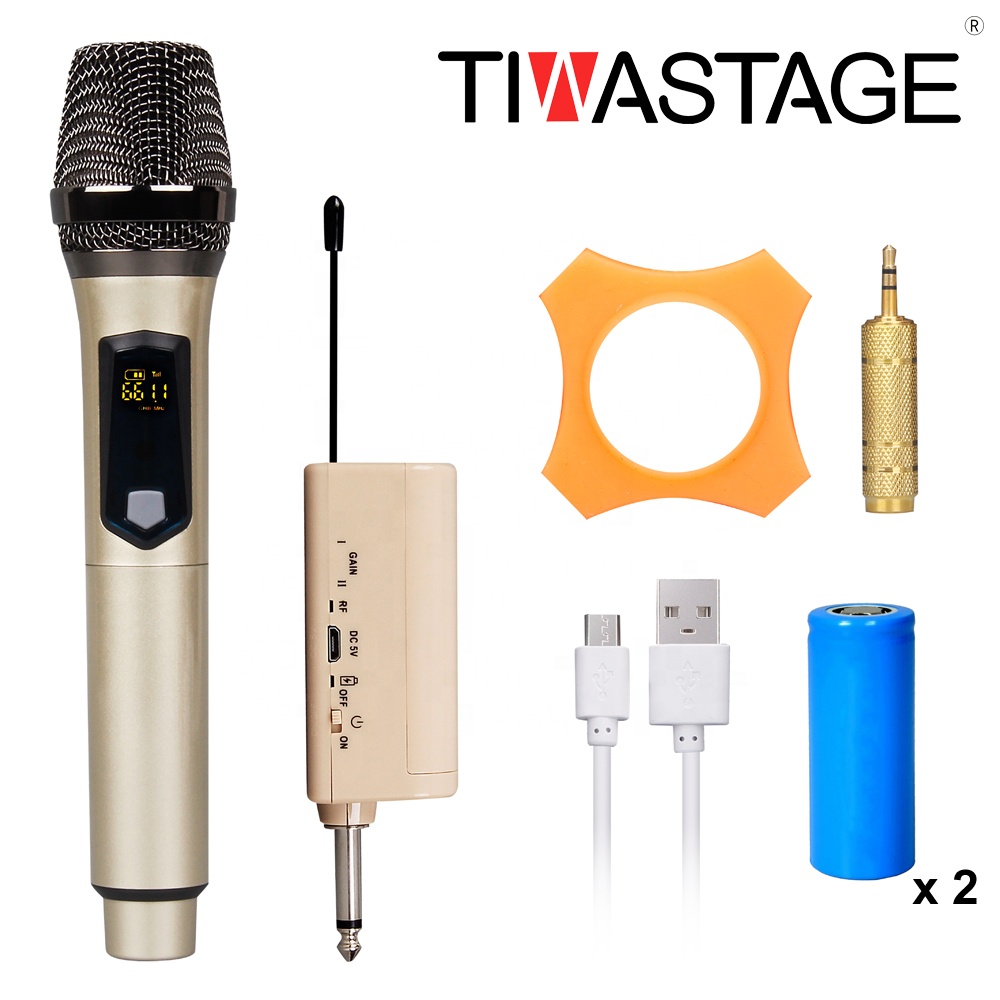 TIWA Universal Micrófono inalámbrico 2 canal