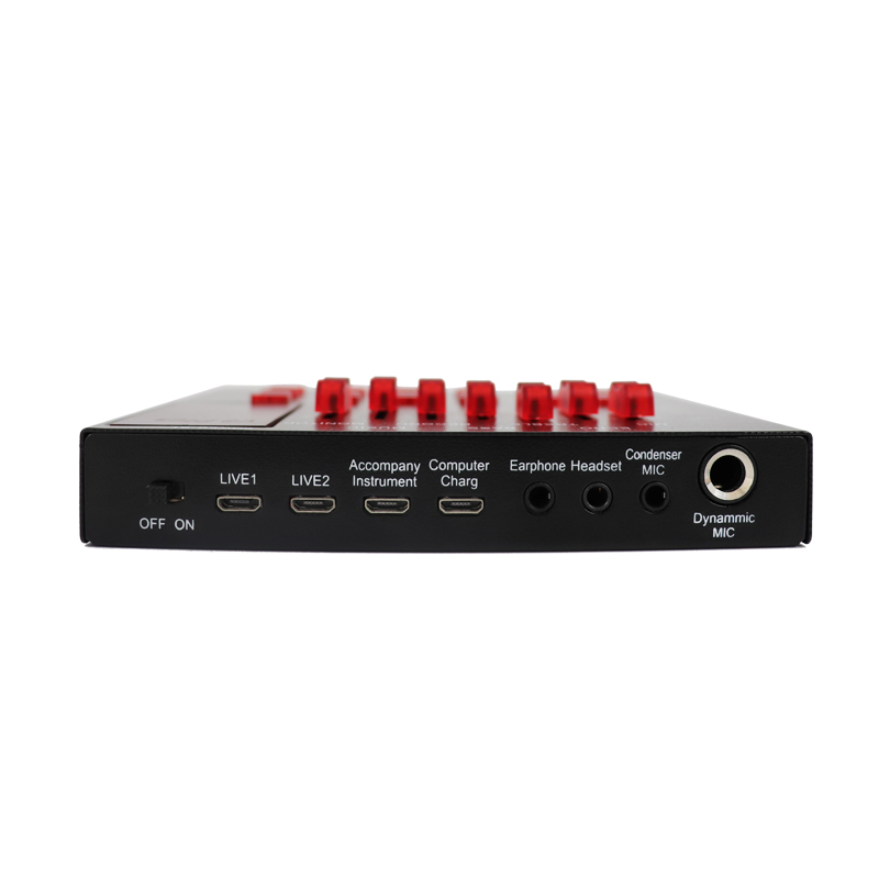 V8 PLUS Audio USB Tarjeta de sonido externa Webcast Stremer Live Schedcast para PC Phone Computer