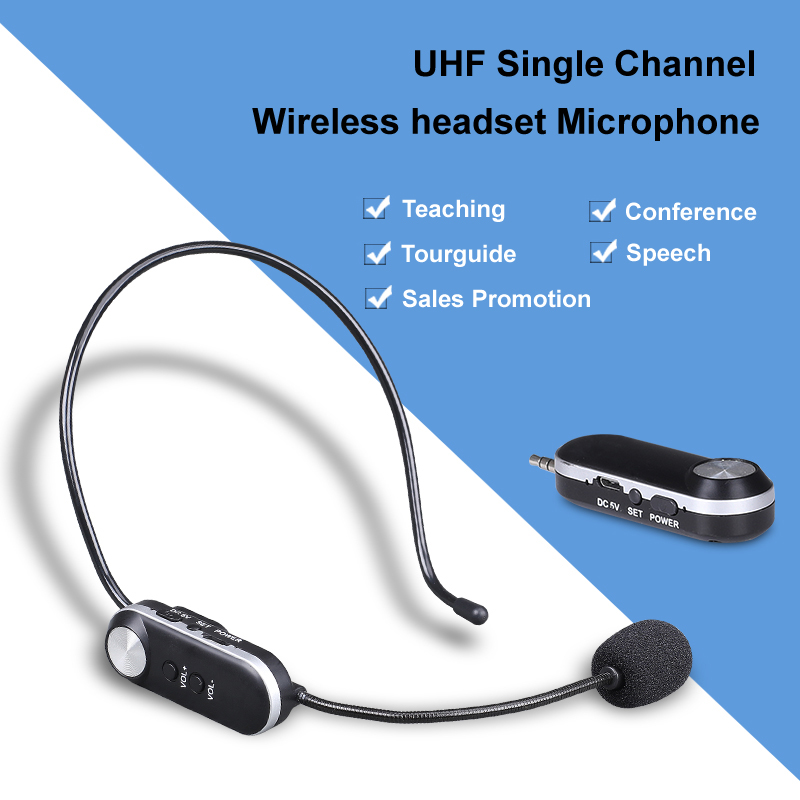 Micrófono de auriculares inalámbricos UHF para las iglesias enseñando